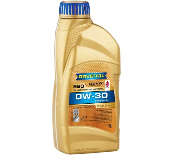 Моторное масло SSO SAE 0W-30 new 1 л RAVENOL 1111100-001-01-999 1