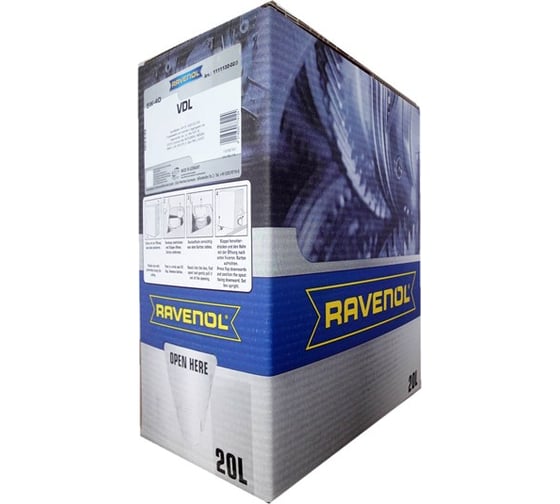 Моторное масло VDL SAE 5W-40 ecobox 20 л RAVENOL 1111132-B20-01-888
