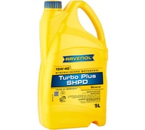 Моторное масло Turbo plus SHPD SAE 15W-40 new 5 л RAVENOL 1123115-005-01-999