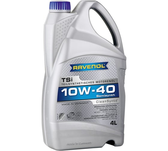 Моторное масло TSI SAE 10W-40 new 4 л RAVENOL 1112110-004-01-999