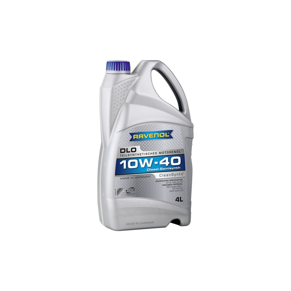 Teilsynthetisches Motoröl Diesel RAVENOL DLO SAE 10W-40 Motoröl - Teilsynthetisch Für Diesel-PKW (inkl. Turbo) PKW Motoröl ACEA A3/B4