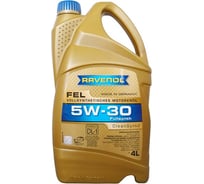 Моторное масло FEL SAE 5W-30 new 4 л RAVENOL 1111123-004-01-999