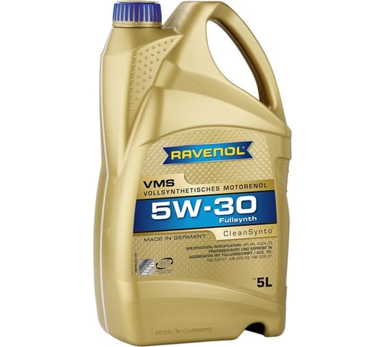 Моторное масло VMS SAE 5W-30 new 5 л RAVENOL 1111144-005-01-999 1