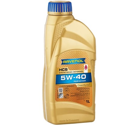 Моторное масло HCS SAE 5W-40 new 1 л RAVENOL 1112105-001-01-999