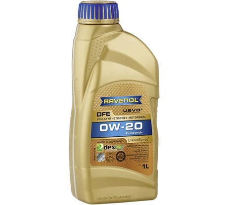 Моторное масло DFE SAE 0W-20 new 1 л RAVENOL 1111109-001-01-999