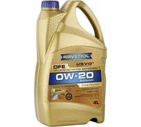 Моторное масло DFE SAE 0W-20 new 4 л RAVENOL 1111109-004-01-999