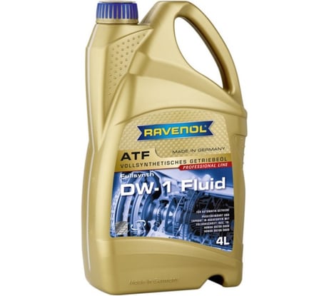 Масло трансмиссионное ATF DW-1 Fluid new 4 л RAVENOL 1211125-004-01-999