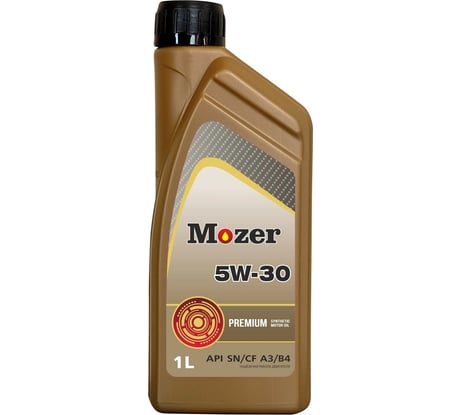 Моторное масло MOZER Premium SAE 5w-30 API SN/CF A3/B4, канистра 1 л 4636939