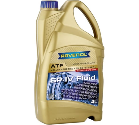 Масло трансмиссионное ATF SP-IV Fluid new 4 л RAVENOL 1211107-004-01-999