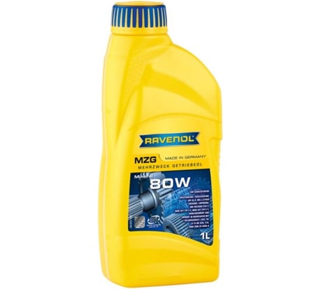 Масло трансмиссионное Getriebeoel MZG (1 л; SAE 80; GL 4) RAVENOL 1223101-001-01-999