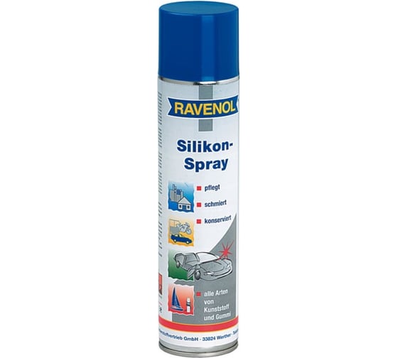 Смазка очиститель силиконовая Silikon-Spray RAVENOL 1360033-400-05-000