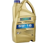Моторное масло High Fuel Economy HFE SAE 5W-16 new 4 л RAVENOL 1111104-004-01-999