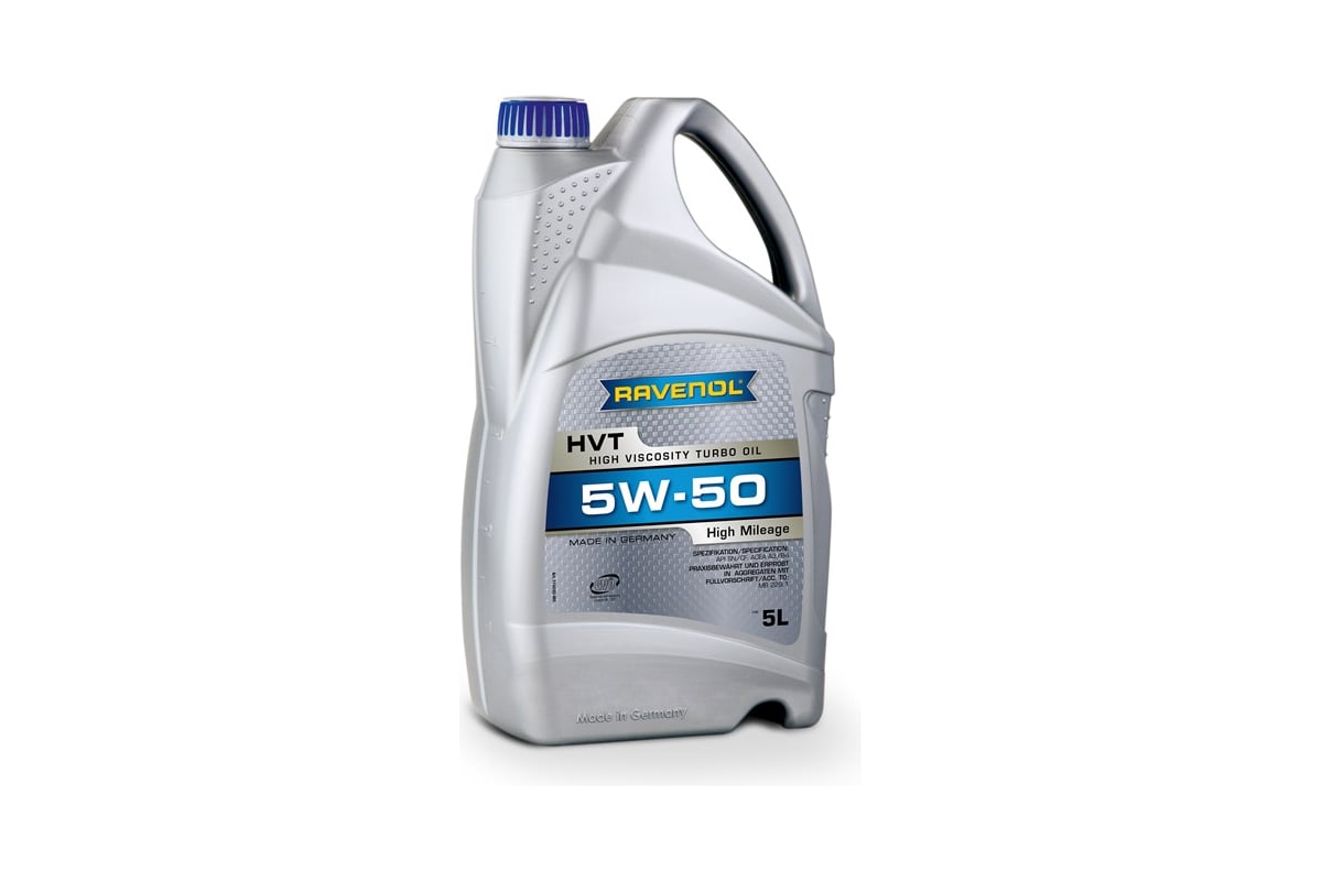 Моторное масло RAVENOL HVT High Viscosity Turbo Oil SAE 5W-50 ( 5л)