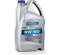 Моторное масло HVT High Viscosity Turbo Oil SAE 5W-50 new 5 л RAVENOL 1116102-005-01-999