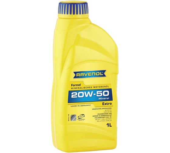 Моторное масло Formel Extra SAE 20W-50 SF-CD new 1 л RAVENOL 1113120-001-01-999