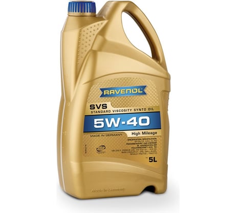 Моторное масло SVS Standard Viscosity Synto Oil SAE 5W-40 new 5 л RAVENOL 1115100-005-01-999