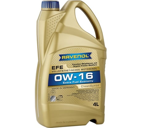 Моторное масло EFE Extra Fuel Economy SAE 0W-16 new 4 л RAVENOL 1111103-004-01-999