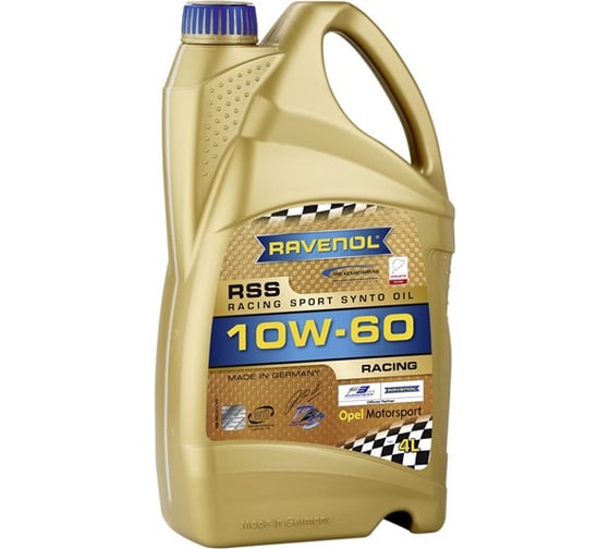 Моторное масло RSS Racing Sport Synto SAE 10W-60 new 4 л RAVENOL 1141100-004-01-999 1