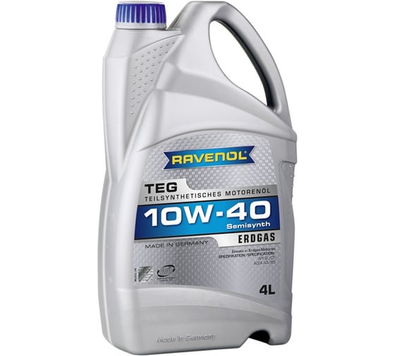 Моторное масло TEG SAE 10W-40 new 4 л RAVENOL 1132100-004-01-999