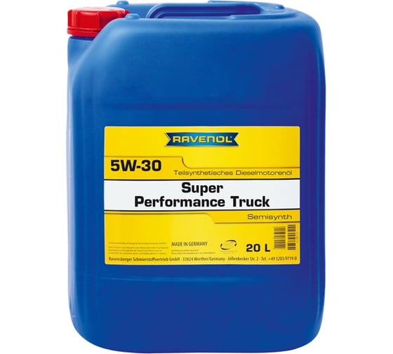 Моторное масло Super Performance Truck SAE 5W30 new 20 л RAVENOL 1122102-020-01-999