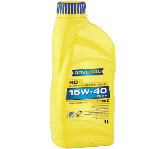 Моторное масло Turbo-C HD-C SAE 15W-40 new 1 л RAVENOL 1113103-001-01-999 1