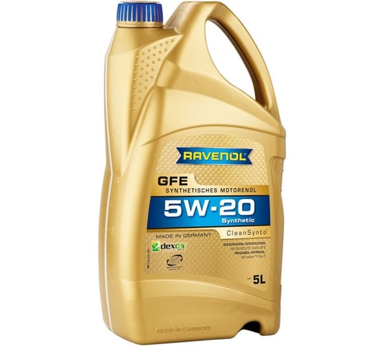Моторное масло GFE SAE 5W-20 5 л RAVENOL 1111111-005-01-999