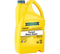 Моторное масло Formel Super Diesel SAE 15W-40 new 5 л RAVENOL 1123215-005-01-999