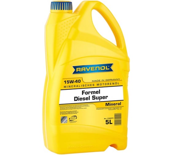 Моторное масло Formel Super Diesel SAE 15W-40 new 5 л RAVENOL 1123215-005-01-999 1