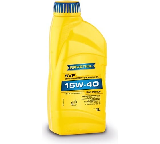 Моторное масло SVP Stand. Viscosity Perform. Oil SAE 15W-40 new 1 л RAVENOL 1117100-001-01-999