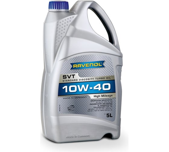 Моторное масло SVT Stand. Viscosity Turbo Oil SAE 10W-40 new 5 л RAVENOL 1116103-005-01-999