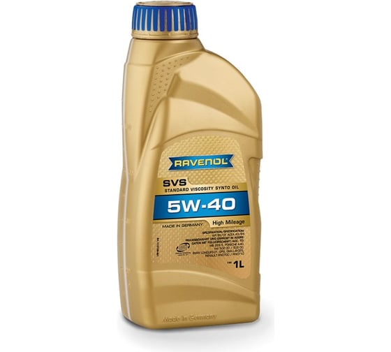 Моторное масло SVS Standard Viscosity Synto Oil SAE 5W-40 new 1 л RAVENOL 1115100-001-01-999