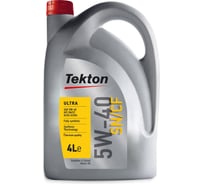 Моторное масло Tekton ULTRA 5W-40 API SN/CF 4 л TEK01020502