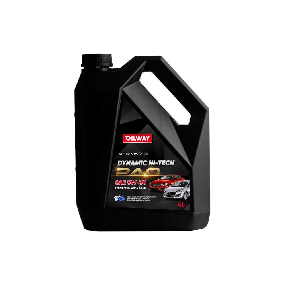 Масло моторное OILWAY Dynamic Hi-Tech PAO 5W-30 API SN+ ACEA A3/B4 ...