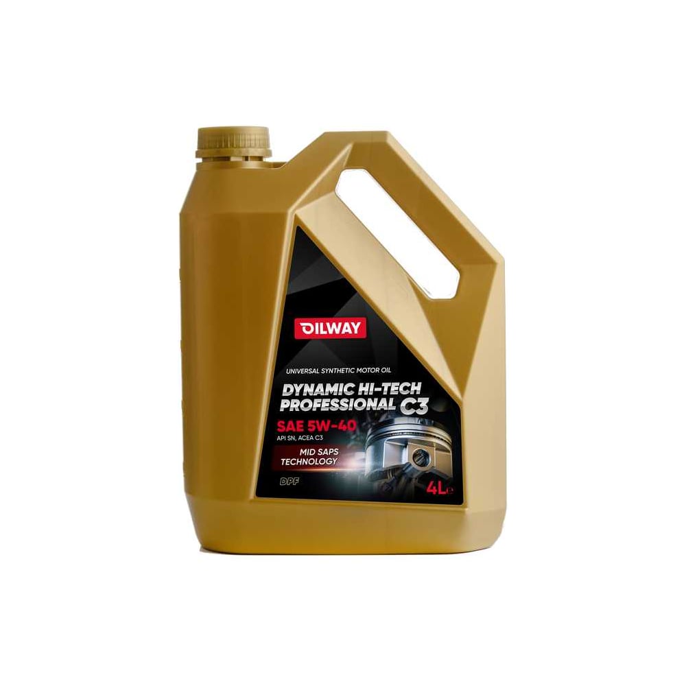 Масло моторное OILWAY Dynamic Hi-Tech Professional С3 SAE 5W-40, API SN ...