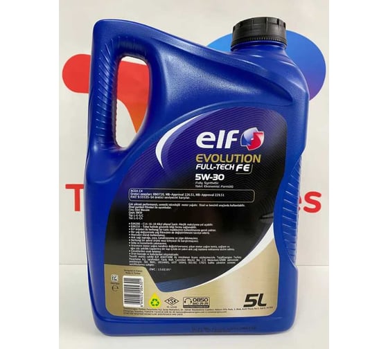 Масло для 4-х тактных двигателей ELF EVOLUTION FULL-TECH FE 5W30 5L TR 221267