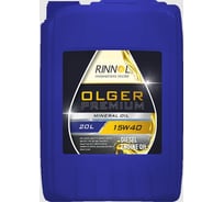 Масло моторное минеральное RINNOL OLGER PREMIUM 15W-40 e20L 191998