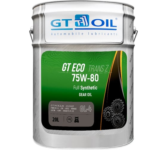 Масло трансмиссионное ECO Trans Z (20 л; 75W-80; API GL-4) GT OIL 8809059408766 1