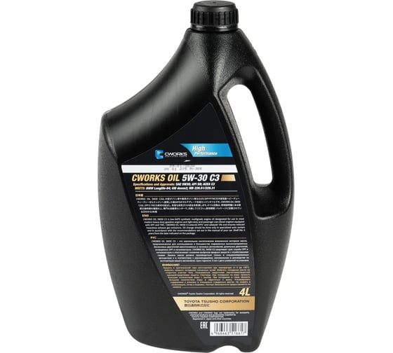 Моторное масло OIL 5W-30 C3 4 л CWORKS A130R2004