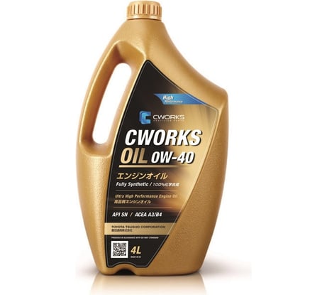 Моторное масло OIL 0W-40 A3/B4 4 л CWORKS A130R6004