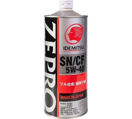 Масло моторное IDEMITSU Zepro Euro Spec SN/CF, 5W-40, 1 л 1849-001