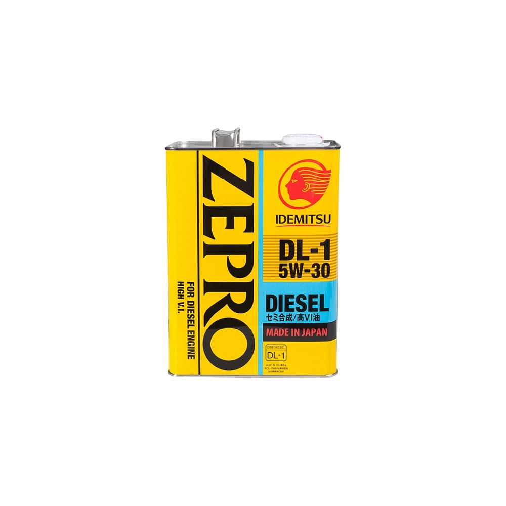 Масло моторное Zepro Diesel DL-1 5W-30 4 л IDEMITSU 2156004