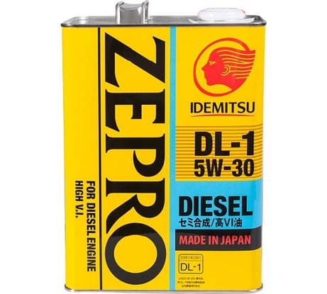 Масло моторное Zepro Diesel DL-1 5W-30 4 л IDEMITSU 2156004