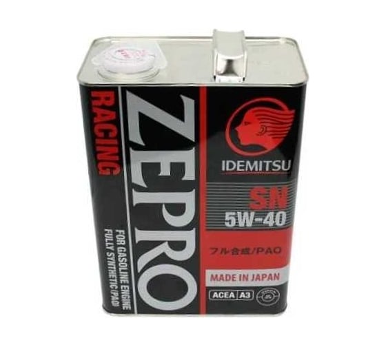 Моторное масло IDEMITSU Zepro Racing SN Fully Synthetic 5W-40, 4 л 3585-004