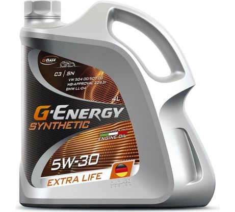 Масло SyntheticExtraLife G-ENERGY 5W-30 4л 253140431