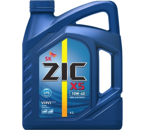 Масло моторное X5 LPG 10w40 4 л ZIC 162666