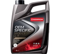 Масло CHAMPION OEM SPECIFIC 5W30 C3 LL III 5 L 1048184