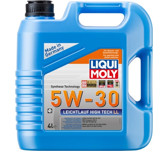 Масло моторное Leichtlauf High Tech LL (5W-30; CF/SL; A3/B4; 4 л) LIQUI MOLY 39006C 1