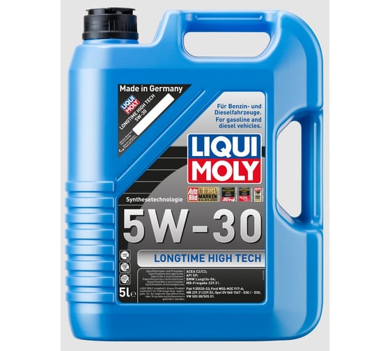 Синтетическое моторное масло LIQUI MOLY НС Longtime High Tech 5W-30 SN C3 (5 л) 1137