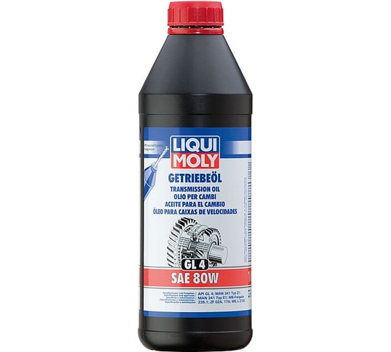 Минеральное трансмиссионное масло LIQUI MOLY LiquiMoly Getrieb. 80W GL-4 (1л) 1020 1