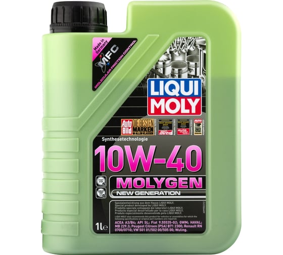Синтетическое моторное масло LIQUI MOLY НС- Molygen New Generation 10W-40 (1л) 9955 1